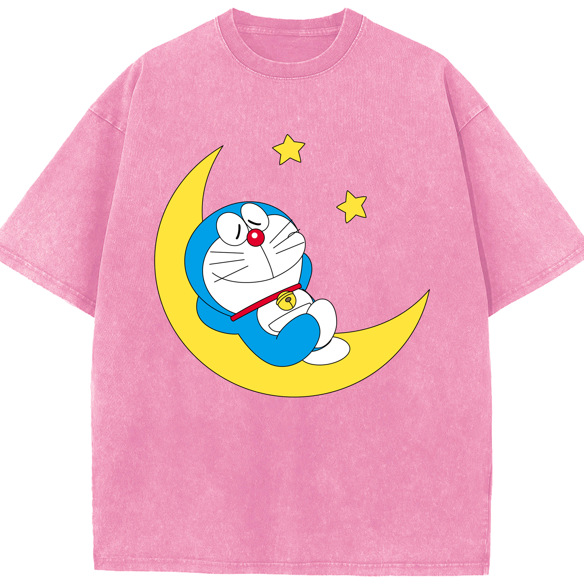 （画像用） ドラえもん Doraemon 綿100% ヴィンテージ風 半袖Tシャツ（フロントプリント）